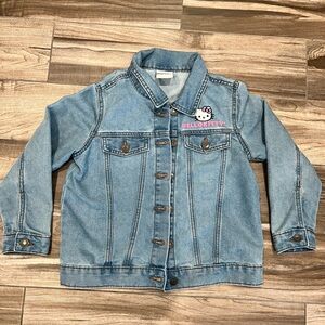 Rare Sanrio Hello Kitty Denim Jacket Kids 7–8, Great Condition